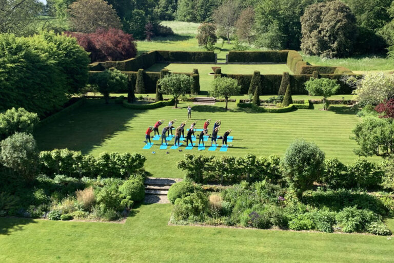 Photo of yoga in the grounds at 10 Castle Street