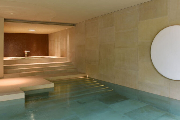 Photo of the indoor pool at Broughton Hall