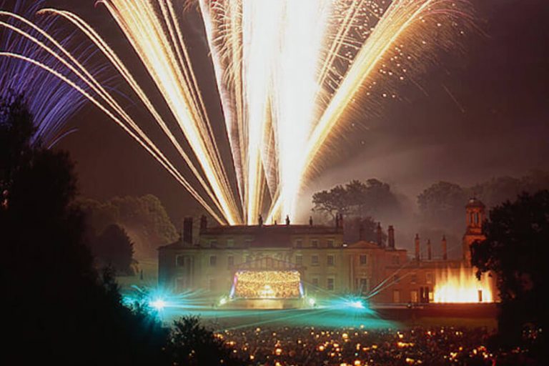 Photo of the fireworks at Broughton Hall 