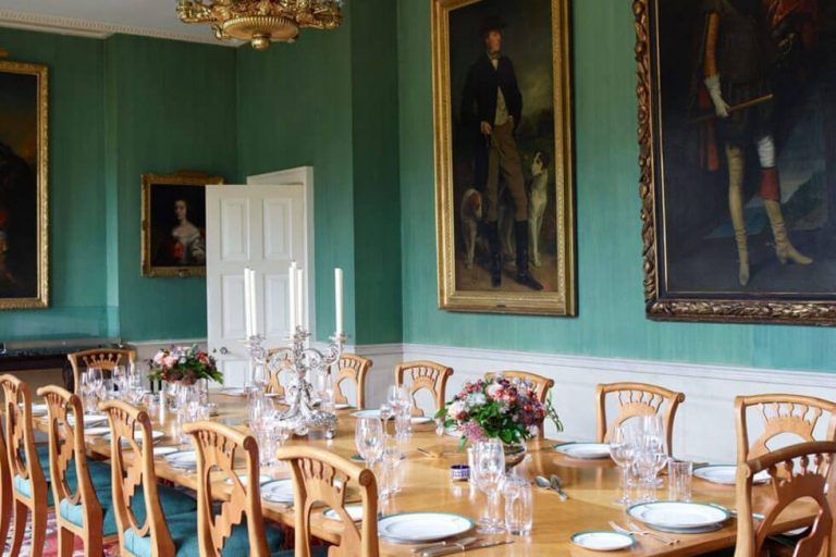 Photo of one of the dining rooms at Farleigh Wallop