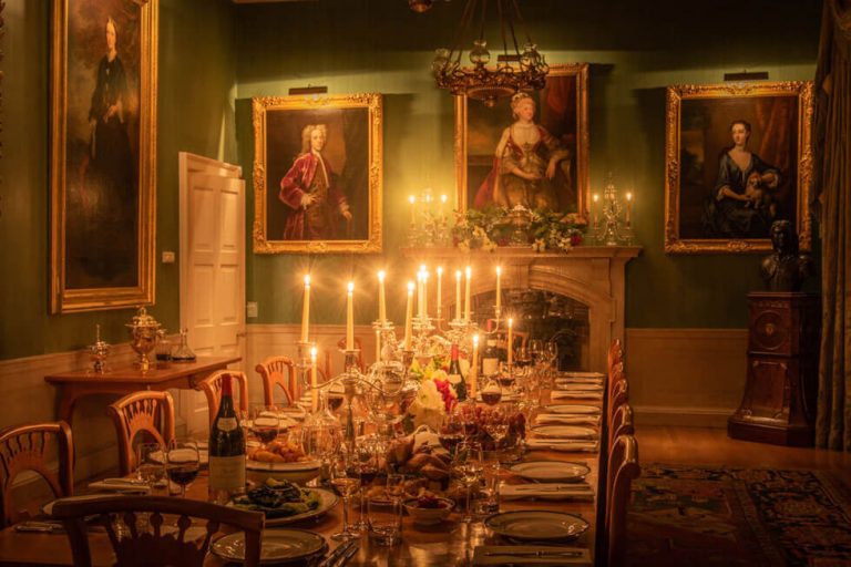 Photo of the dining room at Farleigh Wallop