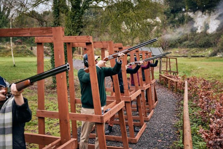 Photo of clay pigeon shooting at Goodwood