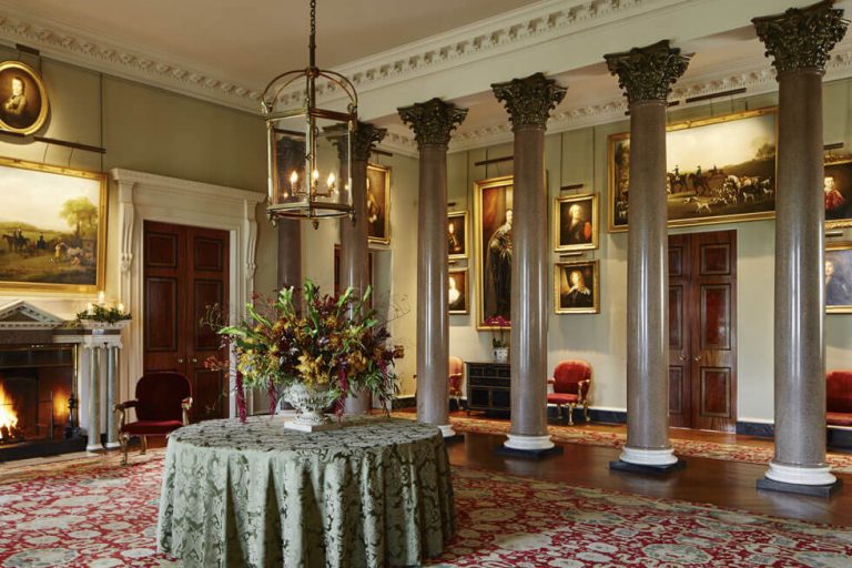 Photo of the main entrance of Goodwood House