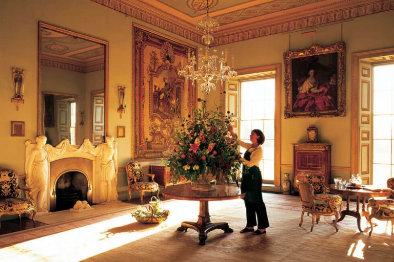 Photo of one of the luxurious rooms at Goodwood House