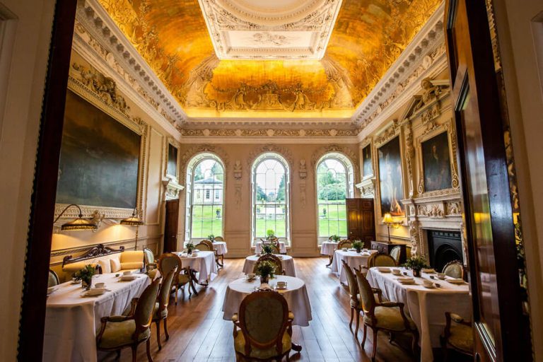 Photo of the dining room at Hawkstone Hall