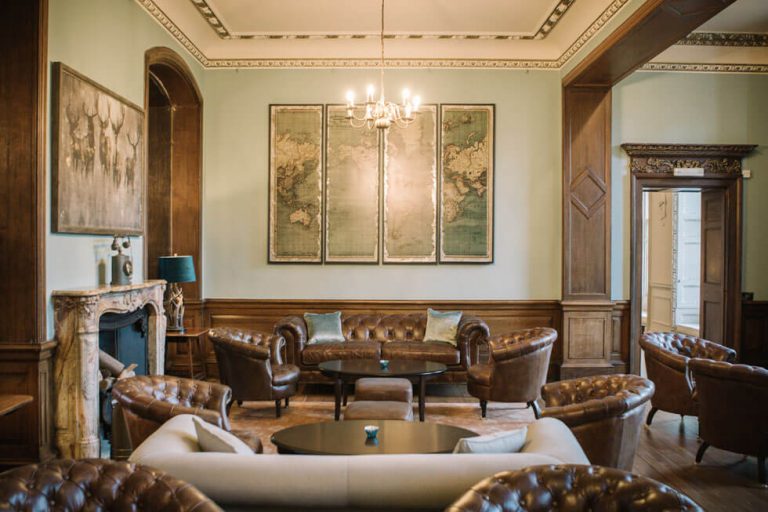 Photo of the lounge at Hawkstone Hall