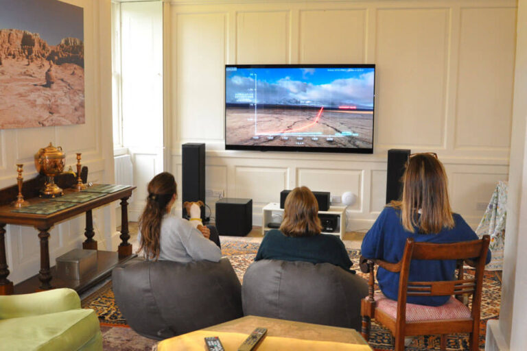 Photo of the cinema room at Kirtlington Park