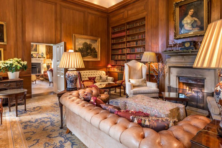 Photo of the drawing room at Lucknam Park