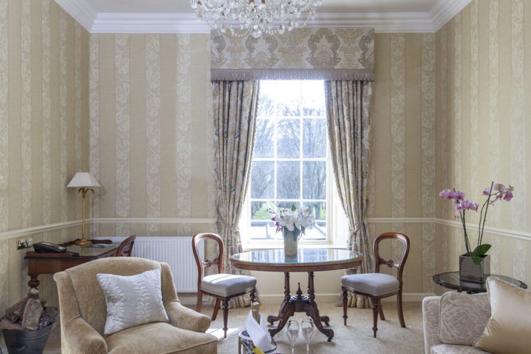 Photo of a lounge of one of the Grand Suites at Lucknam Park