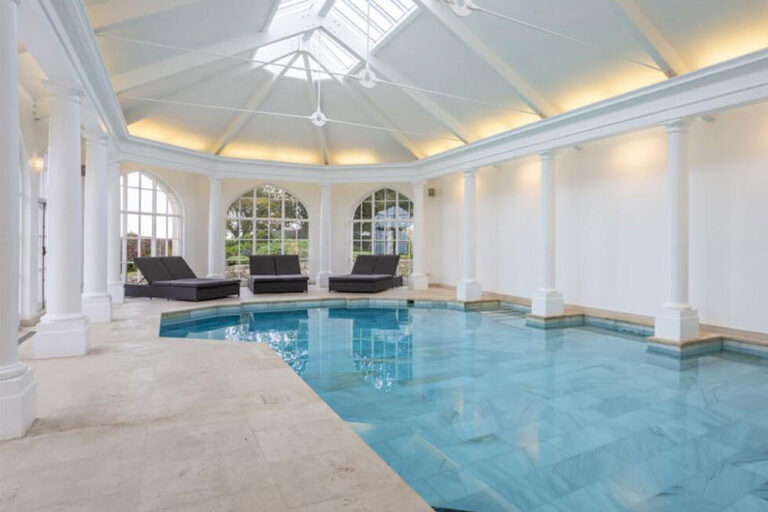 Photo of the indoor pool at Pennsylvania Castle