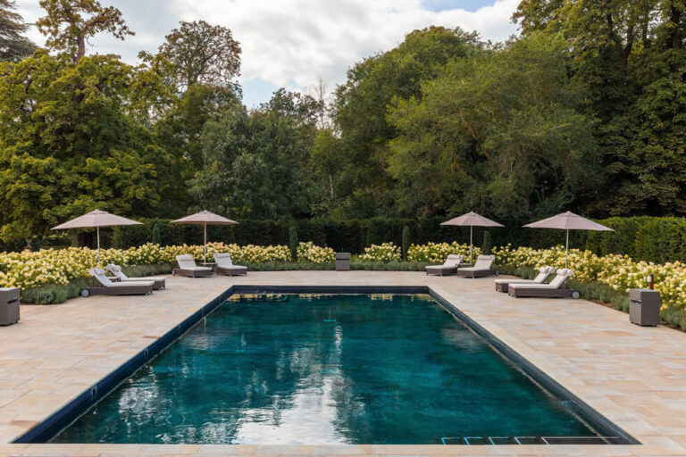 Photo of the outdoor pool at The Langley